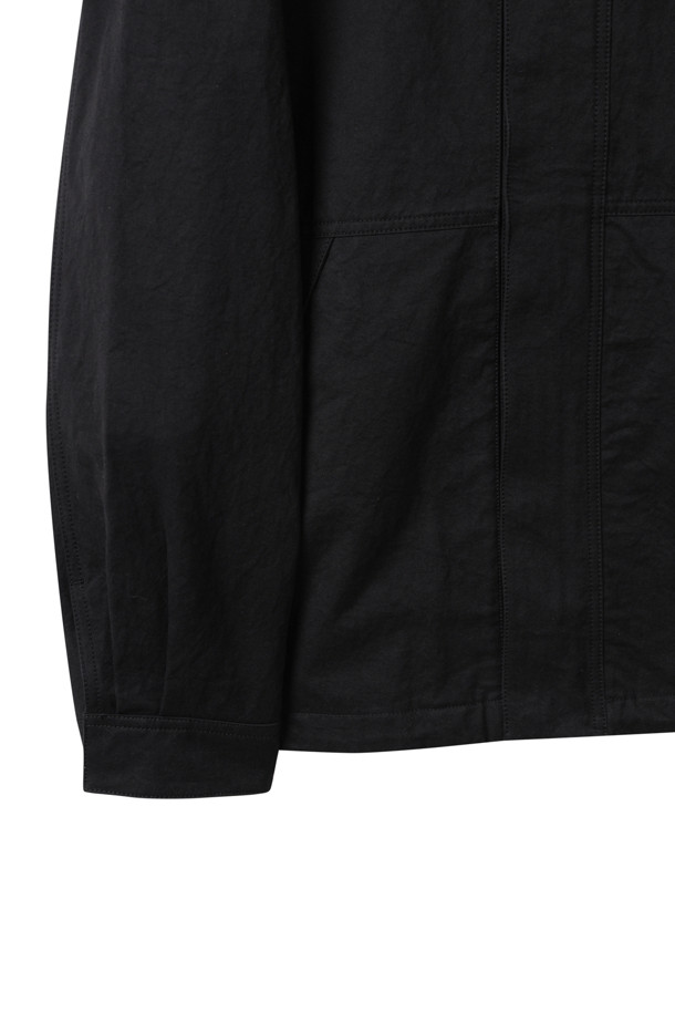 CUSTOMELLOW - 블루종/점퍼 - Black Creased Cotton Jacket