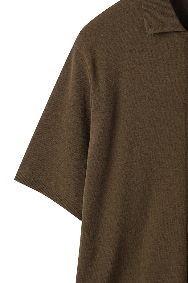 CUSTOMELLOW - 스웨터 - Brown Soft Half Sleeve Cardigan