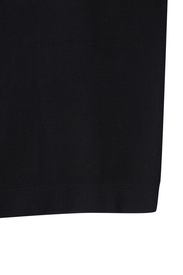 CUSTOMELLOW - 니트/가디건 - [Outlet] Black Texture Collar Sweater