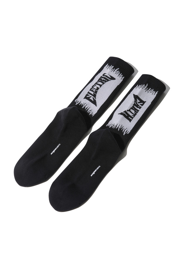 CUSTOMELLOW - 양말 - Black Graphic Socks