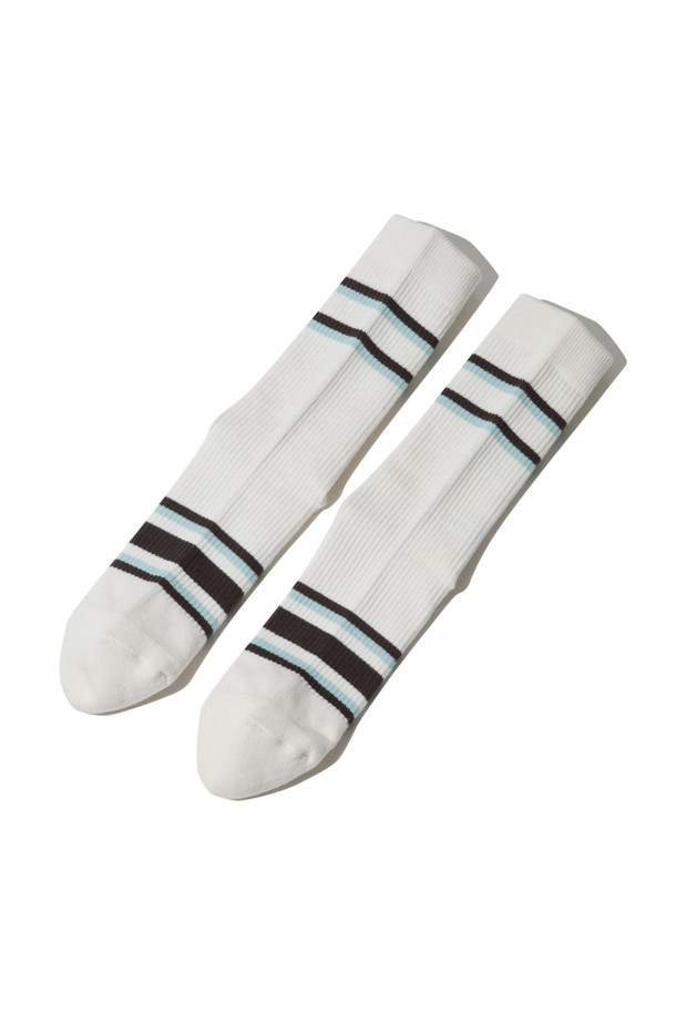 CUSTOMELLOW - 양말 - Ivory Stripe Socks