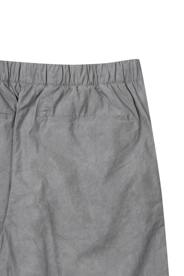 CUSTOMELLOW - 하프팬츠 - Grey Dyed Banding Shorts