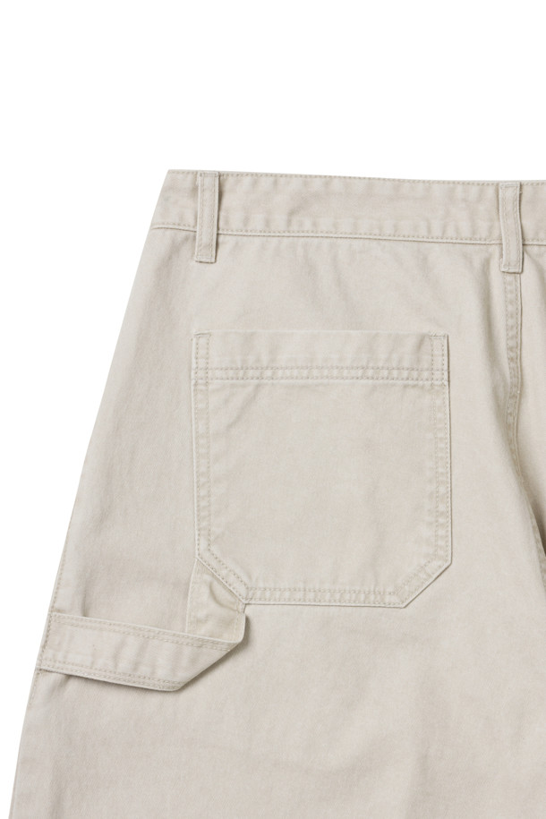 CUSTOMELLOW - 하프팬츠 - Ivory Carpenter Setup Shorts