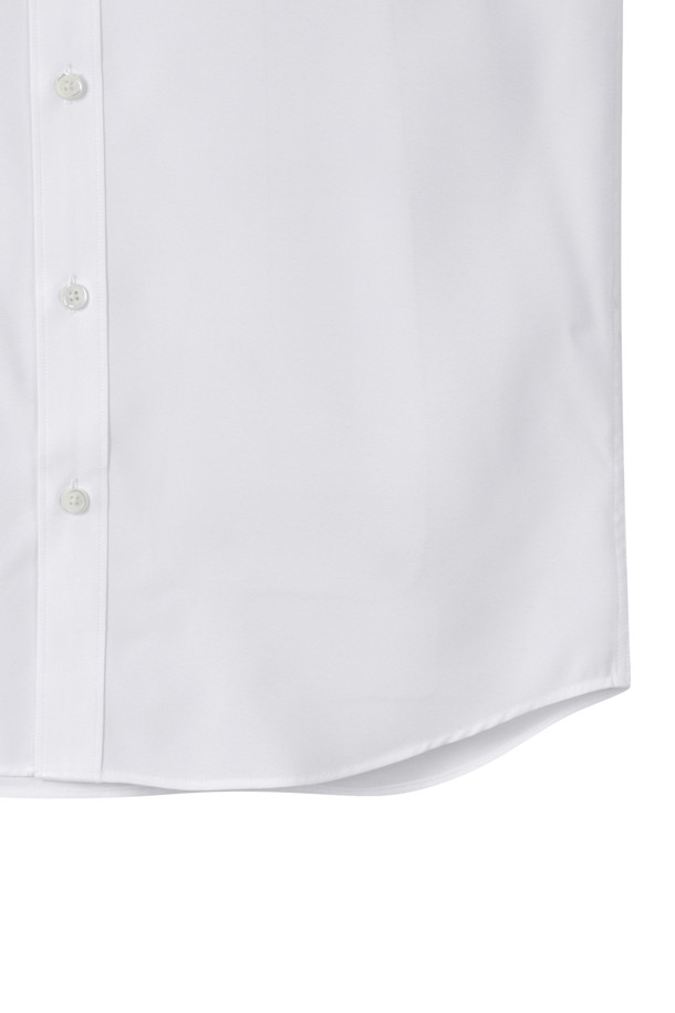 CUSTOMELLOW - 긴팔셔츠 - White Regular Collar Dress Shirt