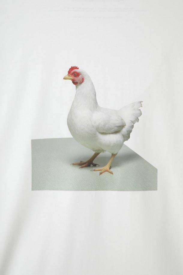 CUSTOMELLOW - 반팔티셔츠 - [Ron Mueck] White Graphic T-shirt