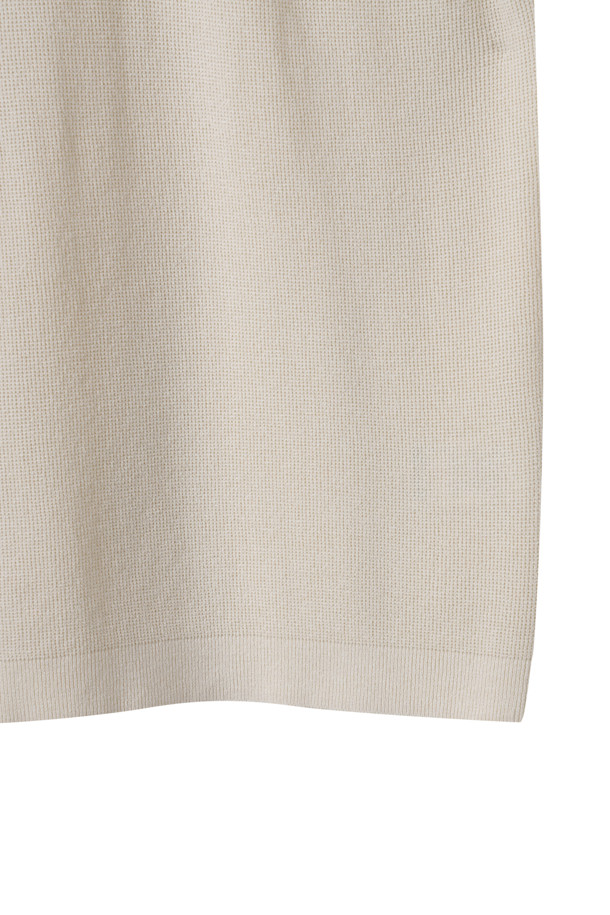 CUSTOMELLOW - 스웨터 - Ivory Soft Half Collar Sweater