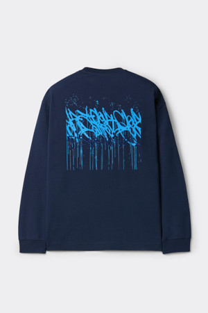 [BISCO SMITH] Navy Graphic T-shirt