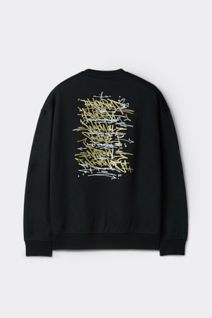 [BISCO SMITH] Black Graphic Sweatshirt