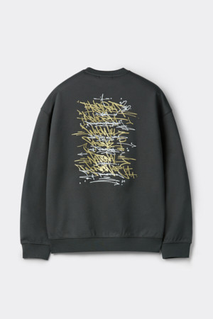 [BISCO SMITH] Grey Graphic Sweatshirt