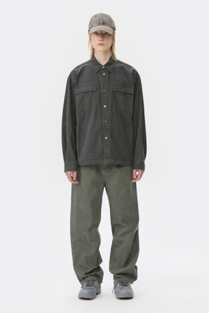 Green Straight Fit Dyed Pants