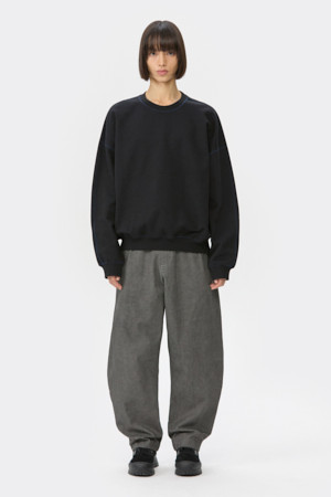 Grey Volume Incision Pants