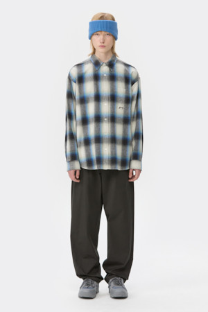 Ivory Oversized Fit Check Shirt