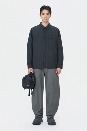 Black Padded Outer Shirt