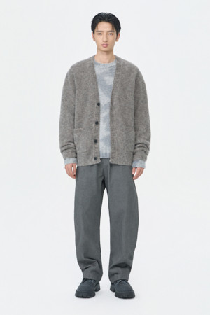 Grey Mohair Cardigan