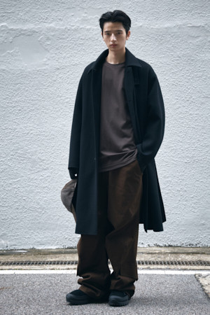 Black Wool Mac Coat