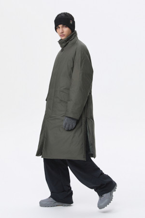 Khaki Robe Down Coat