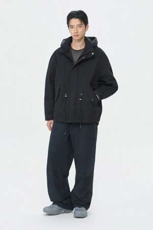 Black Hood Liner Field Jacket