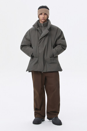 Khaki Short Down Coat