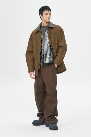 Brown Millerain Fireman Jacket