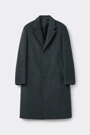 Grey Wool Chesterfield Coat
