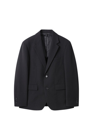 [Outlet] Black Slim Fit Summer Setup Jacket