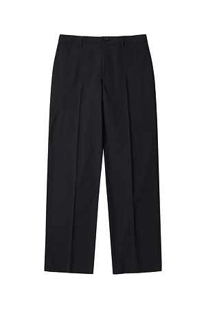 Black Relaxed Fit Setup Pants