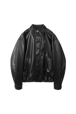 [Outlet] Black Eco Leather Jacket