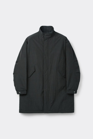 Black Padded Long Parka