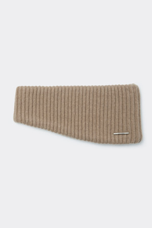 Beige Knit Earmuffs