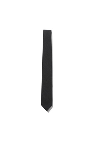 Grey Wool Slim Tie