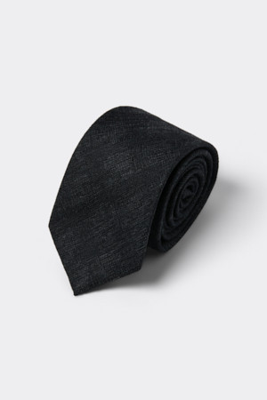 Black Pattern Tie