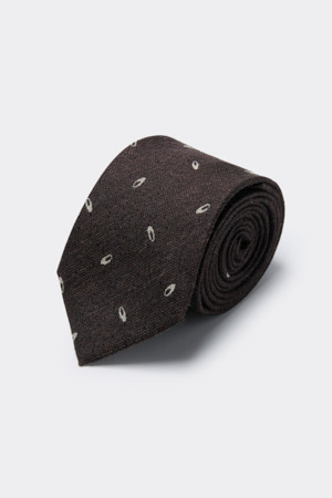 Brown Logo Tie