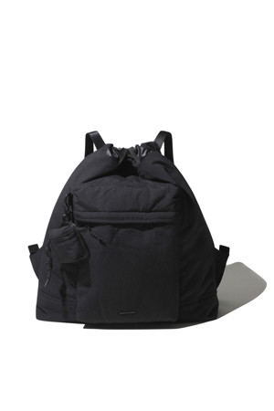 Black Nylon Two-way Backpack