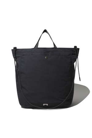 Black Nylon Two-way Tote Bag