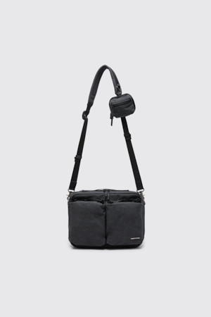 Grey Cotton Cross Bag