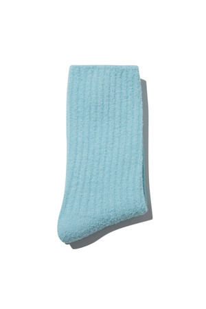 Mint Boucle Rib Socks