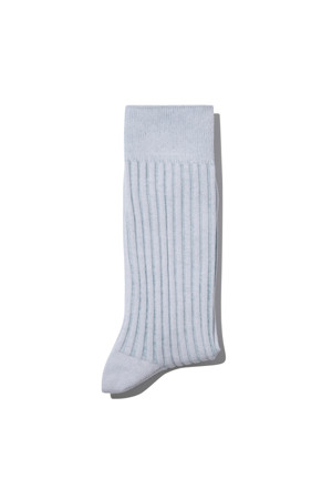 Mint Two Tone Rib Socks