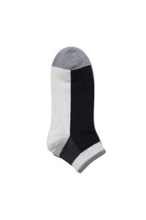 Navy Block Short Socks