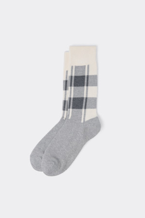 Grey Check Socks