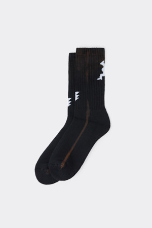 Brown Graphic Dyed Socks