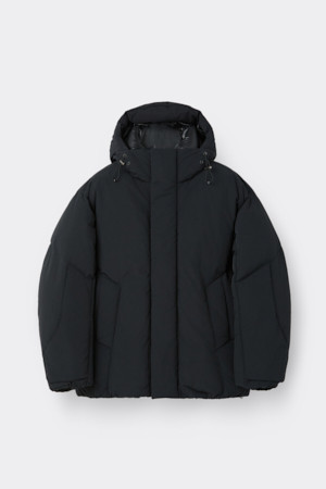 Black Hoodie Down Puffer Jacket