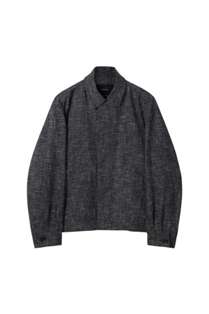 Black Marzotto Tweed Jacket