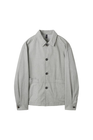 Grey Cotton Work Jacket