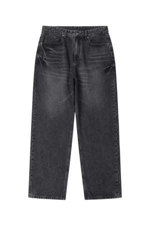 Grey Straight Fit Jeans
