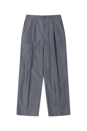 Grey Wide Fit Dyed Rayon Pants