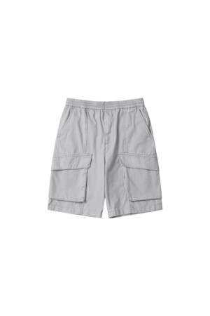 Grey Cargo Bermuda Shorts