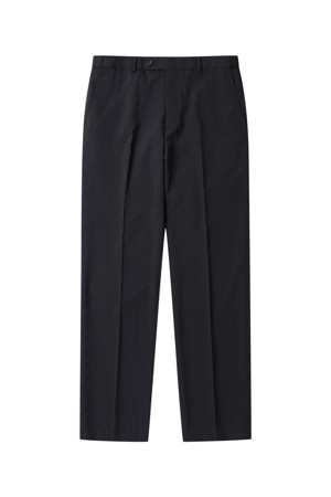 Black Slim Fit Wool Blended Setup Pants