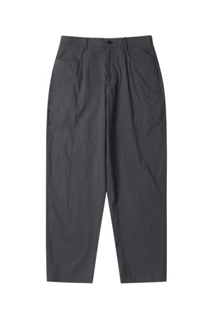 Grey Volume Tuck Pants