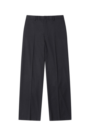 Black Relaxed Fit Wool Blended Setup Pants