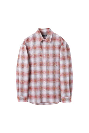 Red Vintage Dyed Check Shirt